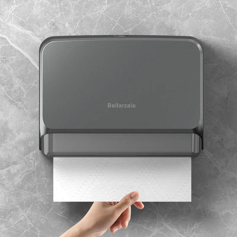Non punched Central European Hotel Commercial Hand Wiping Paper Box Wall Mounted Household Toilet Toilet Toilet Paper Box
