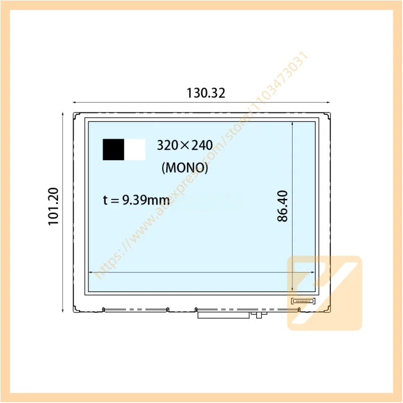 

COM57T5M71ZSC 5.7-дюймовый TFT LCD-модуль дисплея 320*240. Быстрая доставка.
