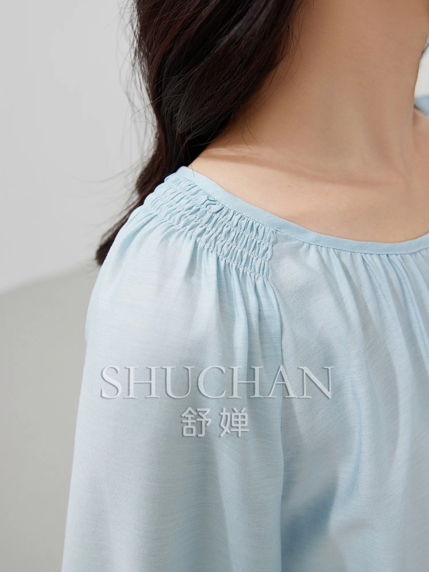 French Fresh Literary Atmosphere Shoulder Wrap Design Loose Blouse Women Blusas Mujer De Moda 2025