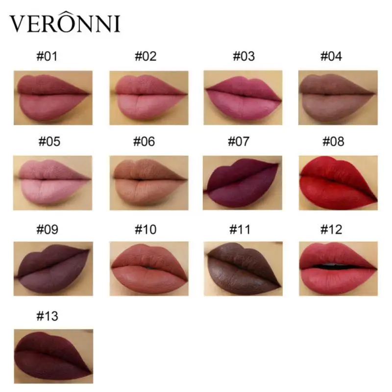 1/3/5PCS Texture opaca Rossetto liscio Matita Impermeabile a prova di sudore e senza sbavature Rossetto Trucco Contorno Labbro opaco duraturo