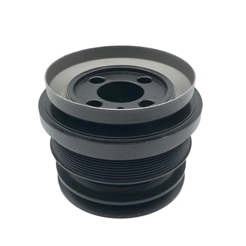 Excavator accessories Crankshaft pulley engine For Isuzu Crankshaft pulley for 4HK1 wide slot 8 slot tape adhesive