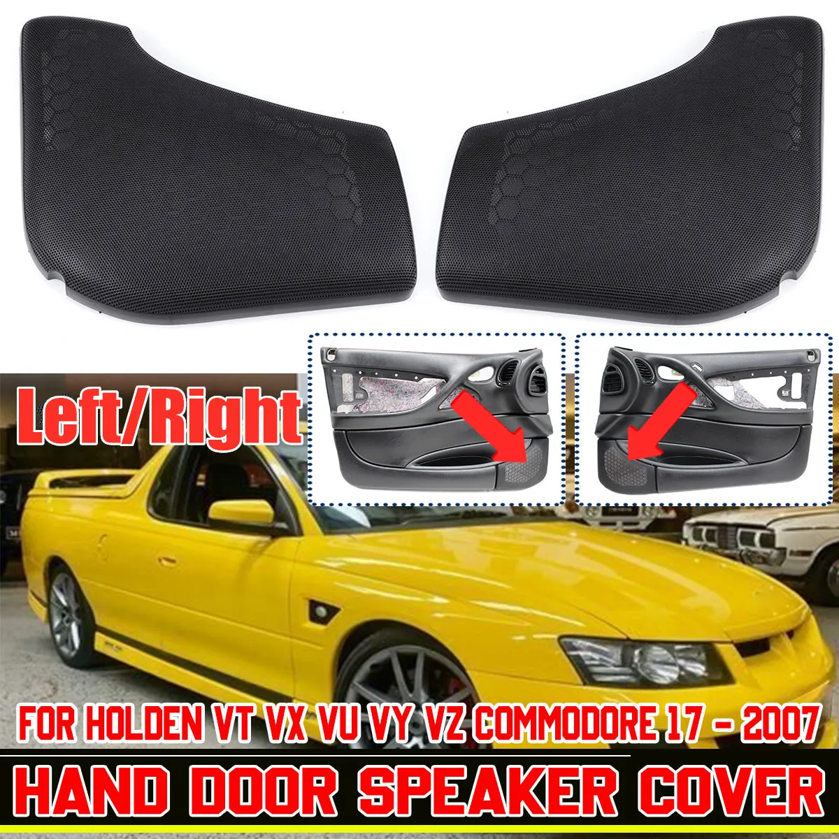 

Новая накладка на автомобильную дверь для боковой двери, накладка на динамик для Holden VT VX VU VY VZ командор 1997-2007, автомобильный звуковой сигнал, крышка для динамика