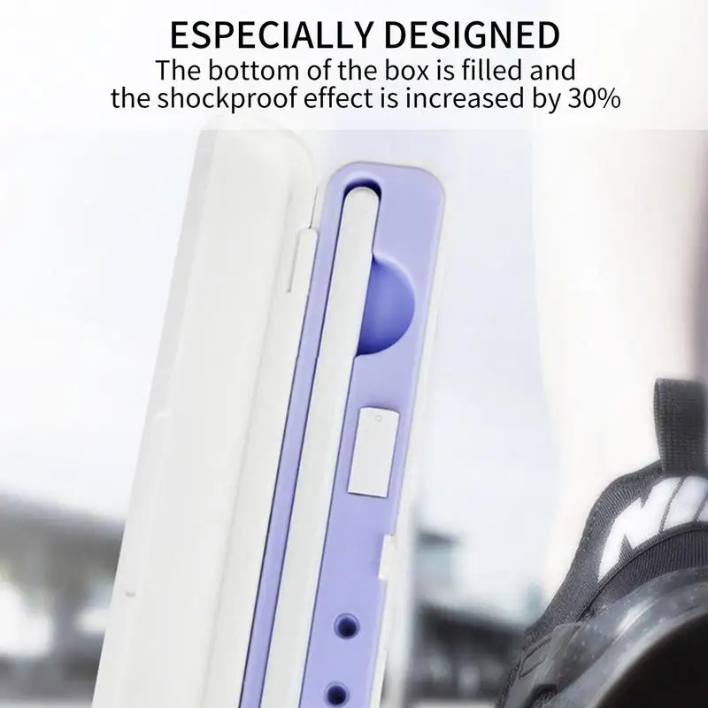 สําหรับแอปเปิ้ลดินสอ 1/2 กล่องเก็บแบบพกพา Tounch ผู้ถือปากกาพร้อมตลับหมึกสล็อต Nib อุปกรณ์เสริม Stylus iPencil