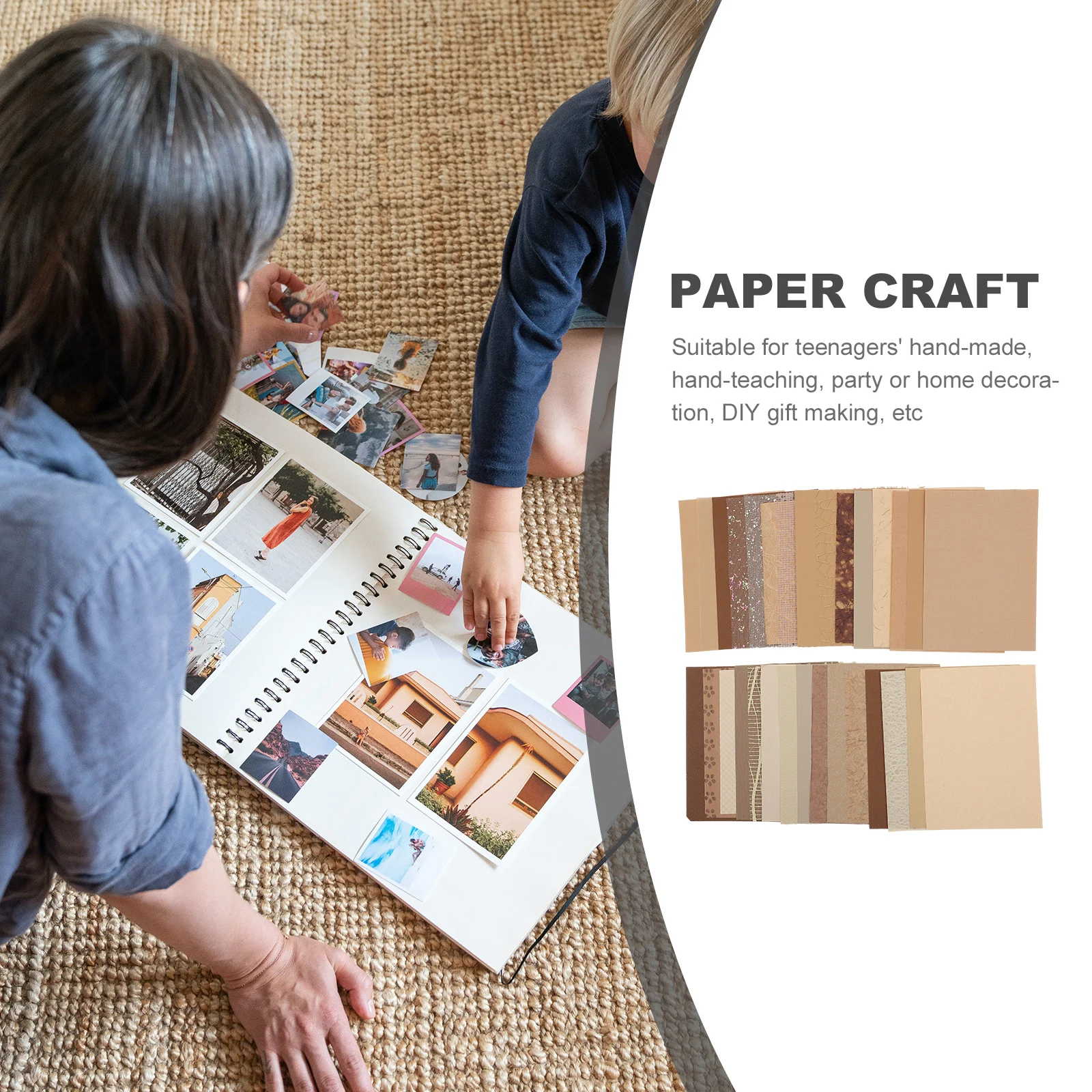 

30 Sheets Scrapbook Paper Craft Supplies Decorative Scrapbooking Materials Notebook Background DIY Art Project
