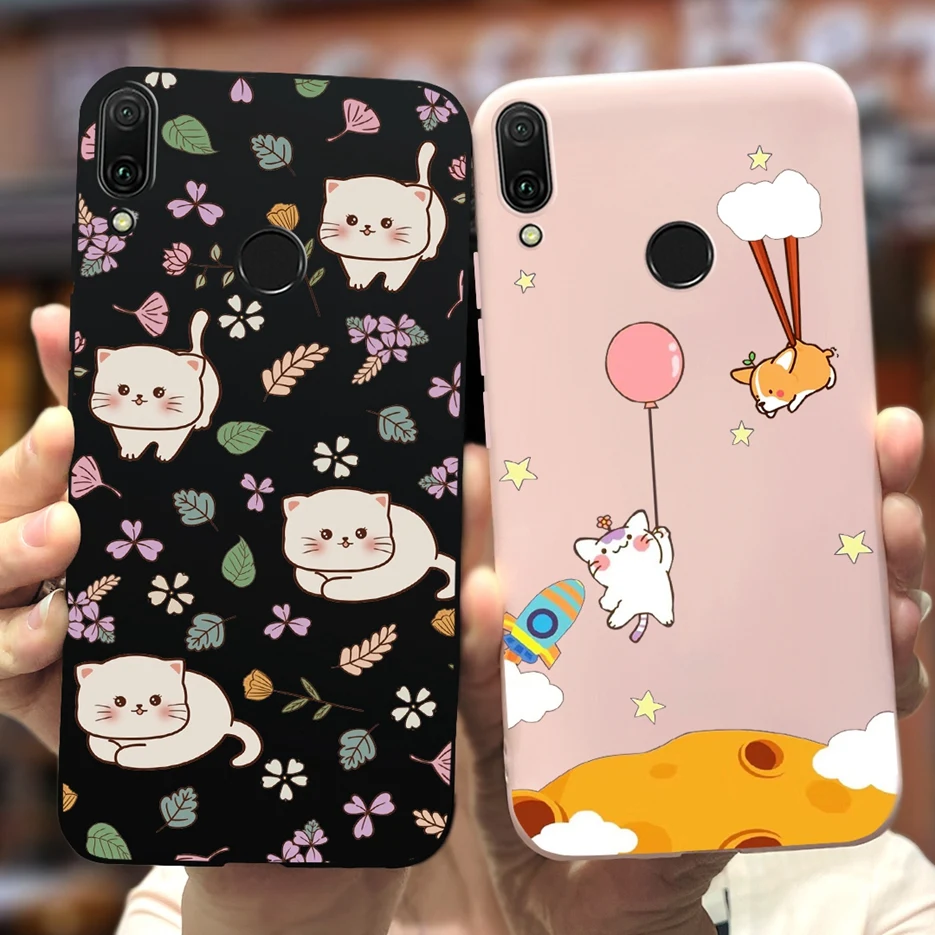 For Huawei Y9 2019 Case Huawei Y9s Cute Dinosaur Cartoon Cover Soft Silicone Phone Case For Huawei Y9 Prime 2019 Y 9 Fundas Capa