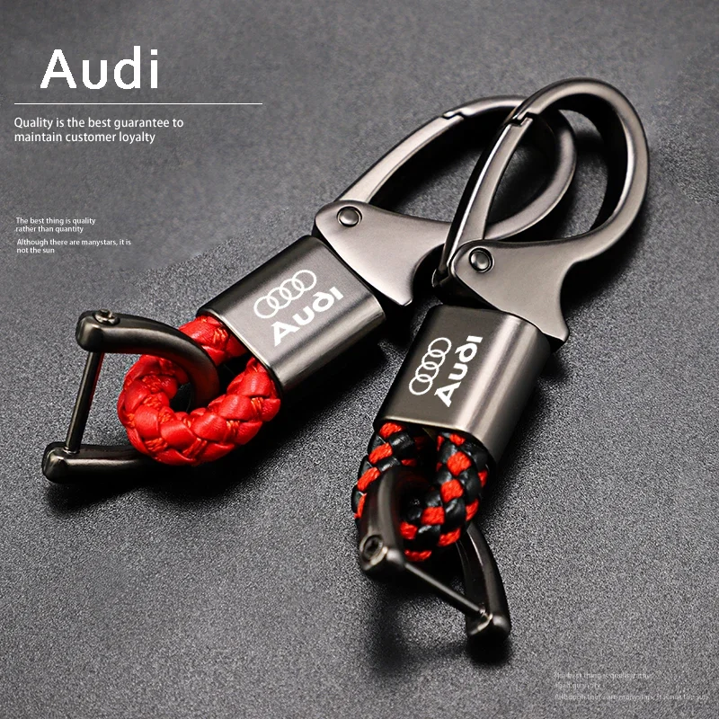 Zinc Alloy Keychain Key Ring Car Styling Accessories For Audi Sline A1 A3 A4 A5 A6 A7 A8 B8 B9 B6 C6 Q2 Q3 Q5 Q7 Q8 TT S3 S4 S7