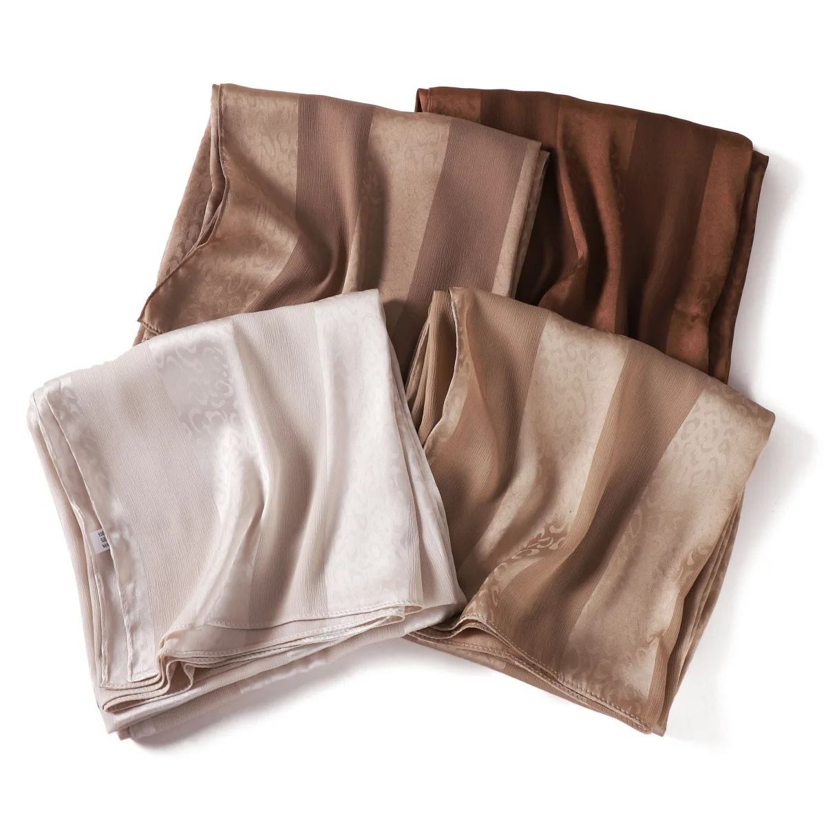 Elegante Muslimische Hijab Frauen Böhmischen Weichen Satin Islam Ramadan Hijabs Foulard Femme Schal Wrap Schal Kopftuch Bufanda Stirnband – Detail 13