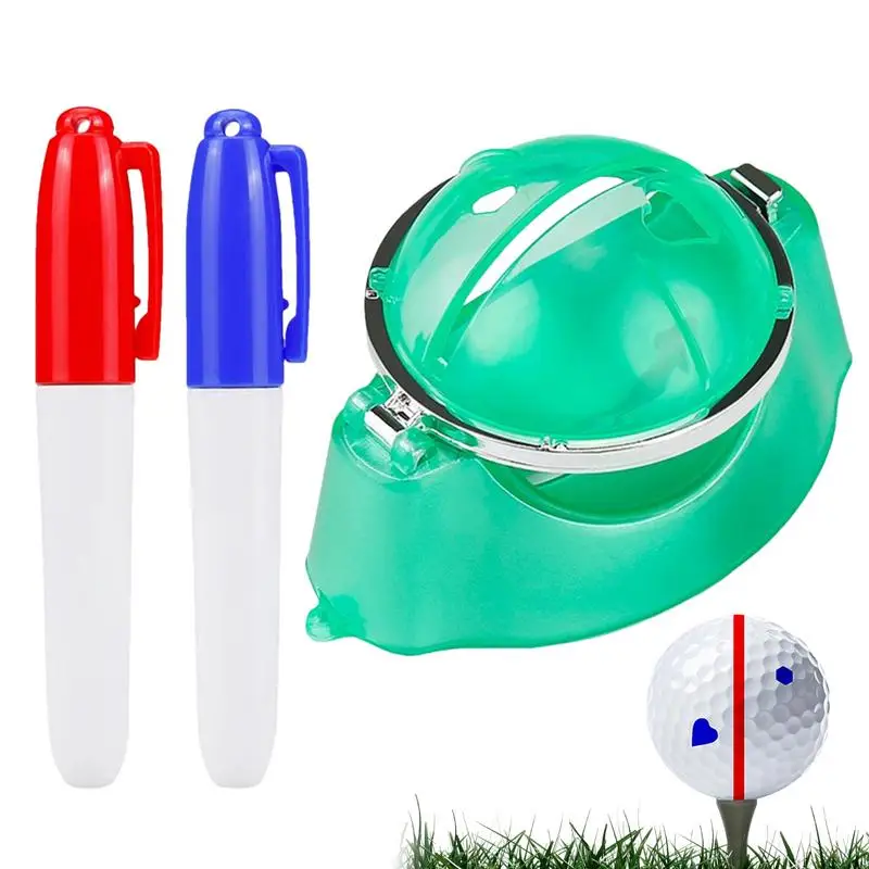 Strumento per marcatore per palline da Golf strumento per marcatore di allineamento per palline da Golf marcatore per palline di allineamento accessori per il Golf per uomo donna golfista allenamento quotidiano