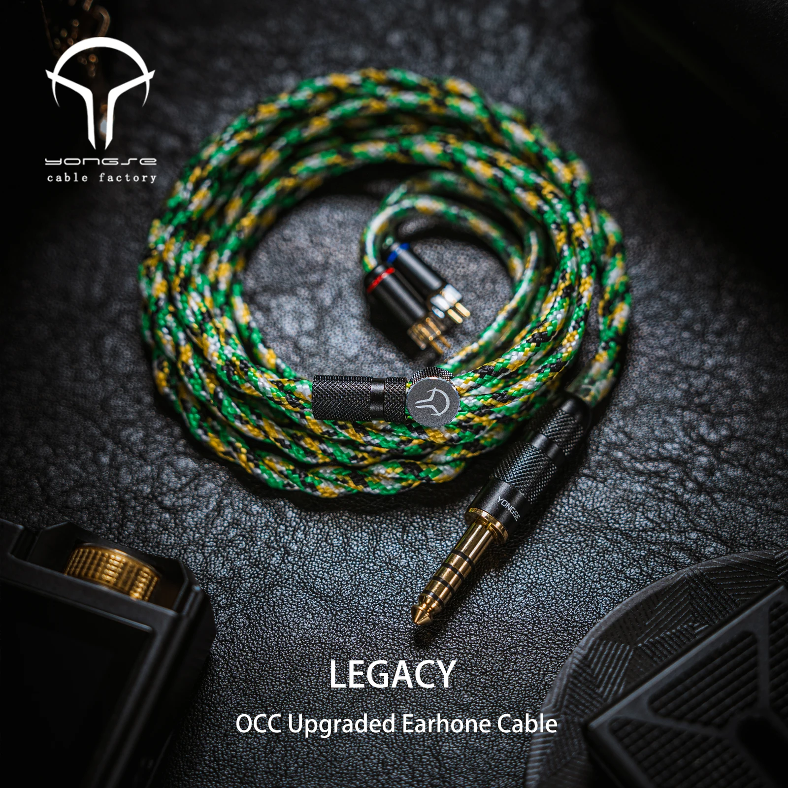 Yongse Legacy Silver Plated Single Crystal Copper Upgraded Earphone Cable