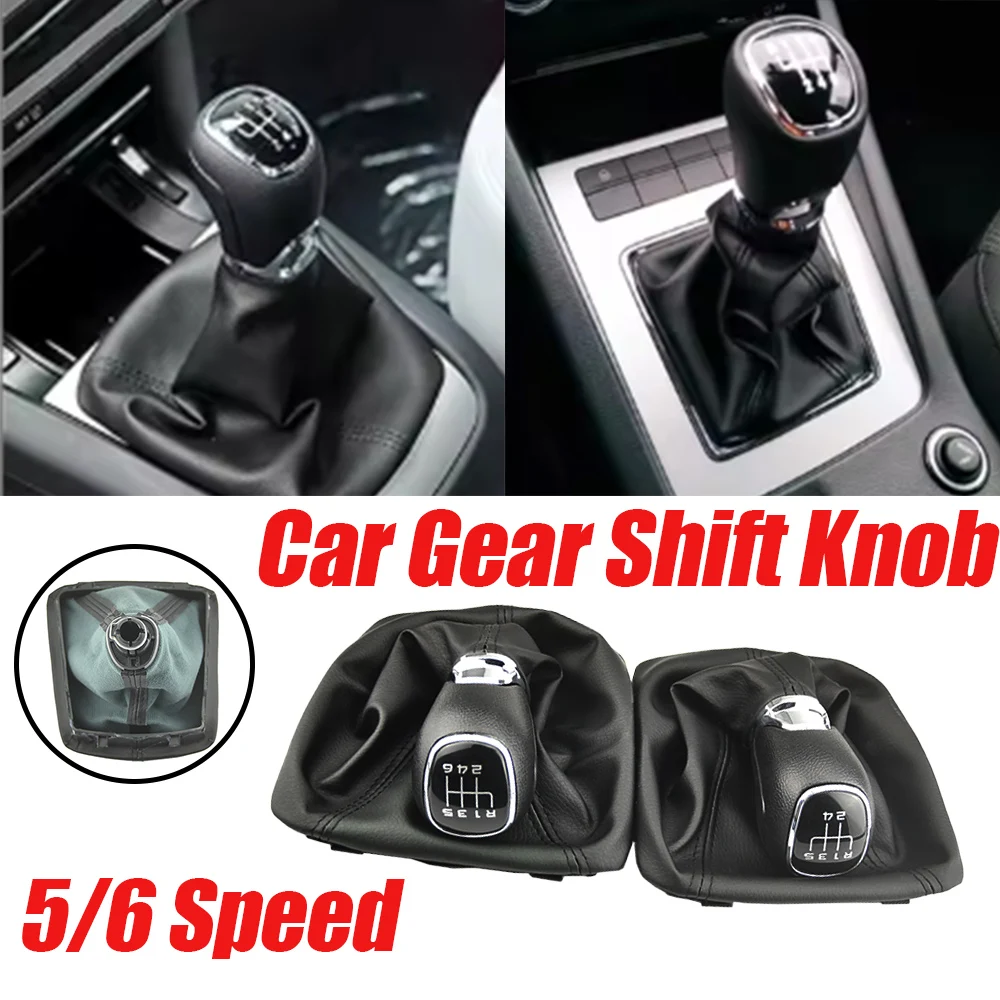 

Handle gear lever knob Fit For Skoda Octavia A5 A6 2004 - 2012 Car Manual Gear stick shift knob gearbox shift knob boot Gearbox