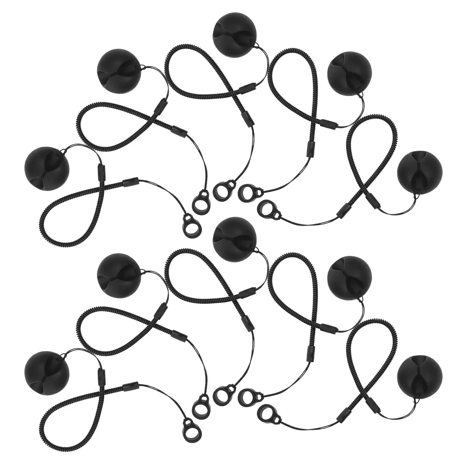 10Pcs Secure Counter Pen Chain Holder Sturdy Pen Tether Lanyard for Customer Service Desks Store Checkout Stations and Banks