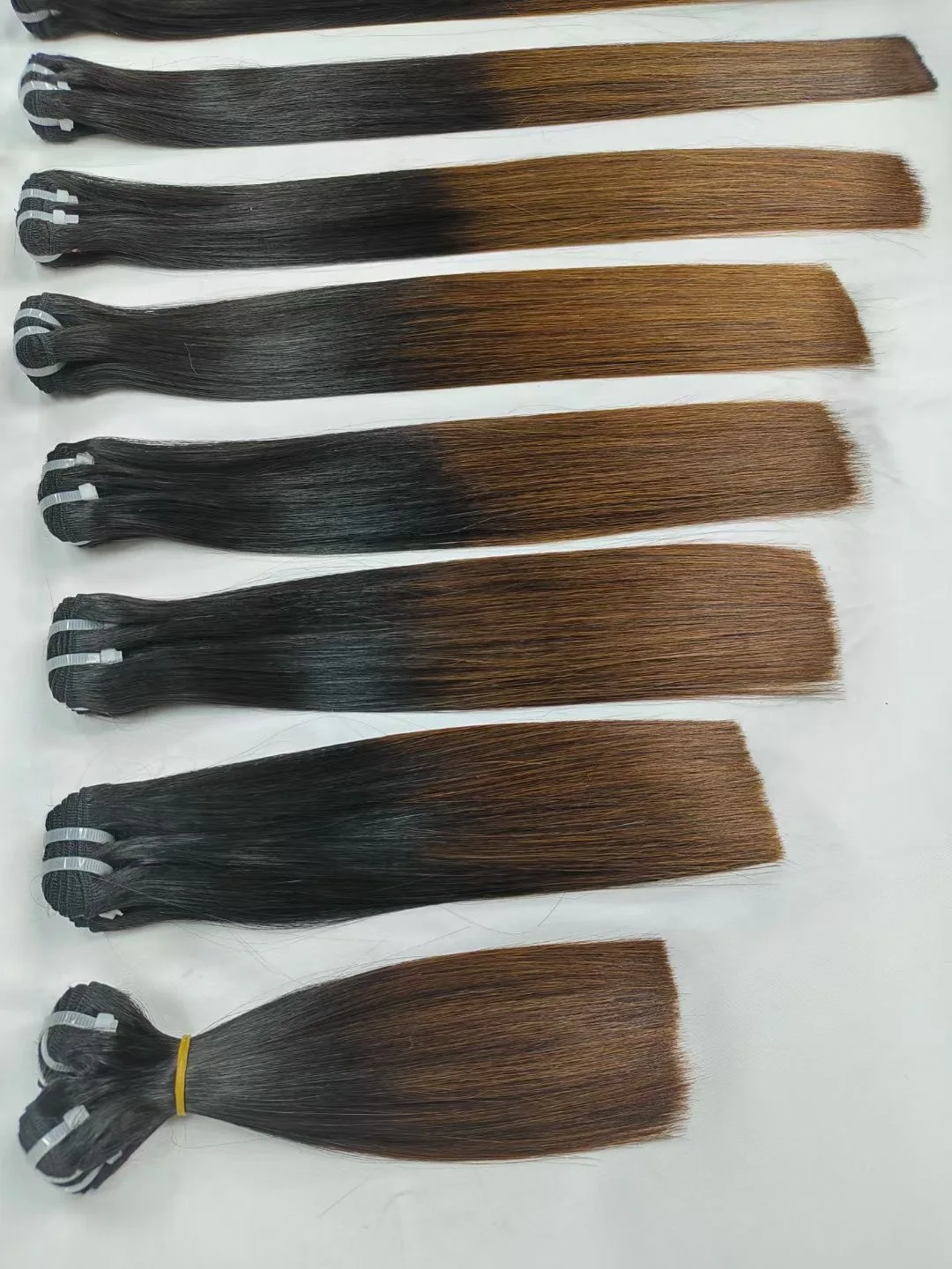 1BT4 Ombre Bone Straight Raw Vietnamese Human Hair Bundles 16A Double Drawn 100% Unprocessed Raw Virgin Hair Extensions