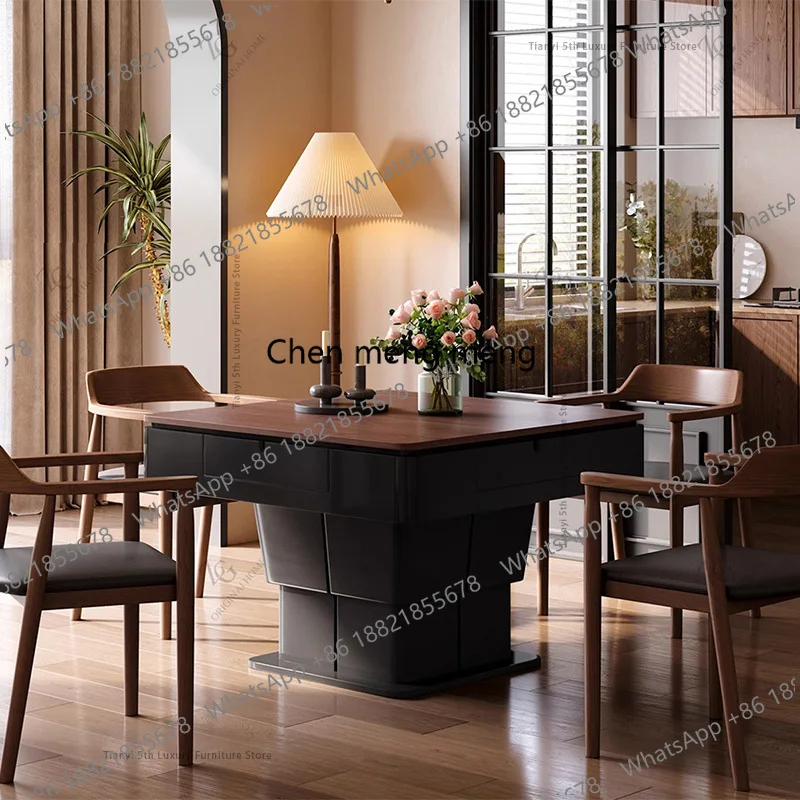 

Скандинавский креативный стол для маджонга: современный, роскошный, многофункциональный, с регулировкой высоты, из массива дерева, для дома (Месас)