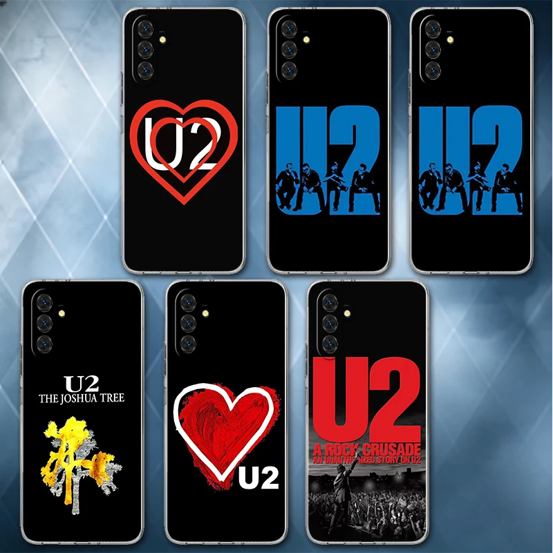 U-U2 Rock Band Soft Phone Case For Samsung A57 A17 A56 A16 A55 A15 A54 A14 A53 A13 A52 A12 A37 A36 A35 A34 A33 A26 A25 A24 A23 A