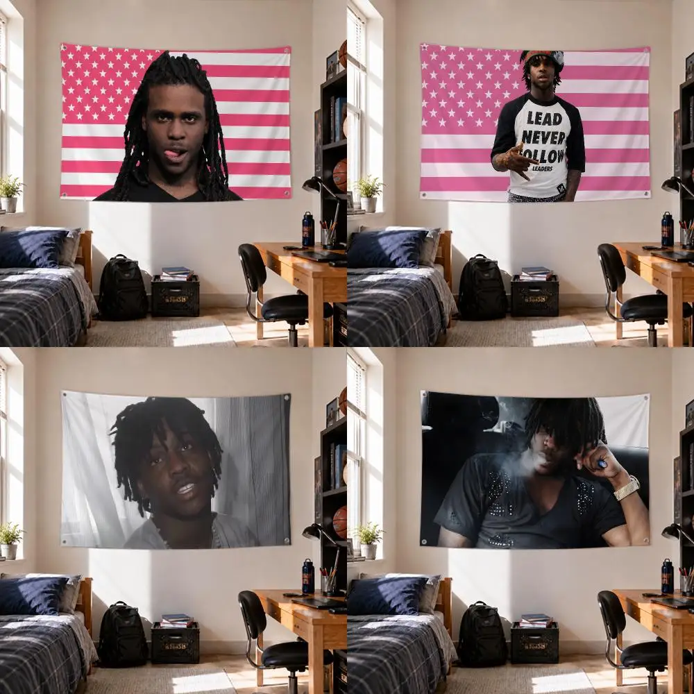 Rapper Chief Keef Flags Home Yard & Garden Decor Banner - Indoor Outdoor Wall Hanging Flag