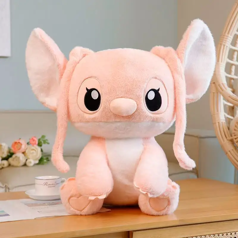 Minisoの最新のかわいいスティッチぬいぐるみ、模擬充填、漫画アニメのかわいい人形、楽しい子供の誕生日プレゼント