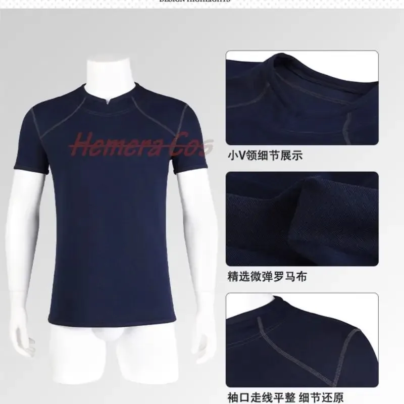 Sky05 Resident  4 Leon Kennedy  Cosplay Costume Grey T-Shirt Men Leotard Summer Evil Tee Man Adult Sports Short Sleeve Fitn99Ji*