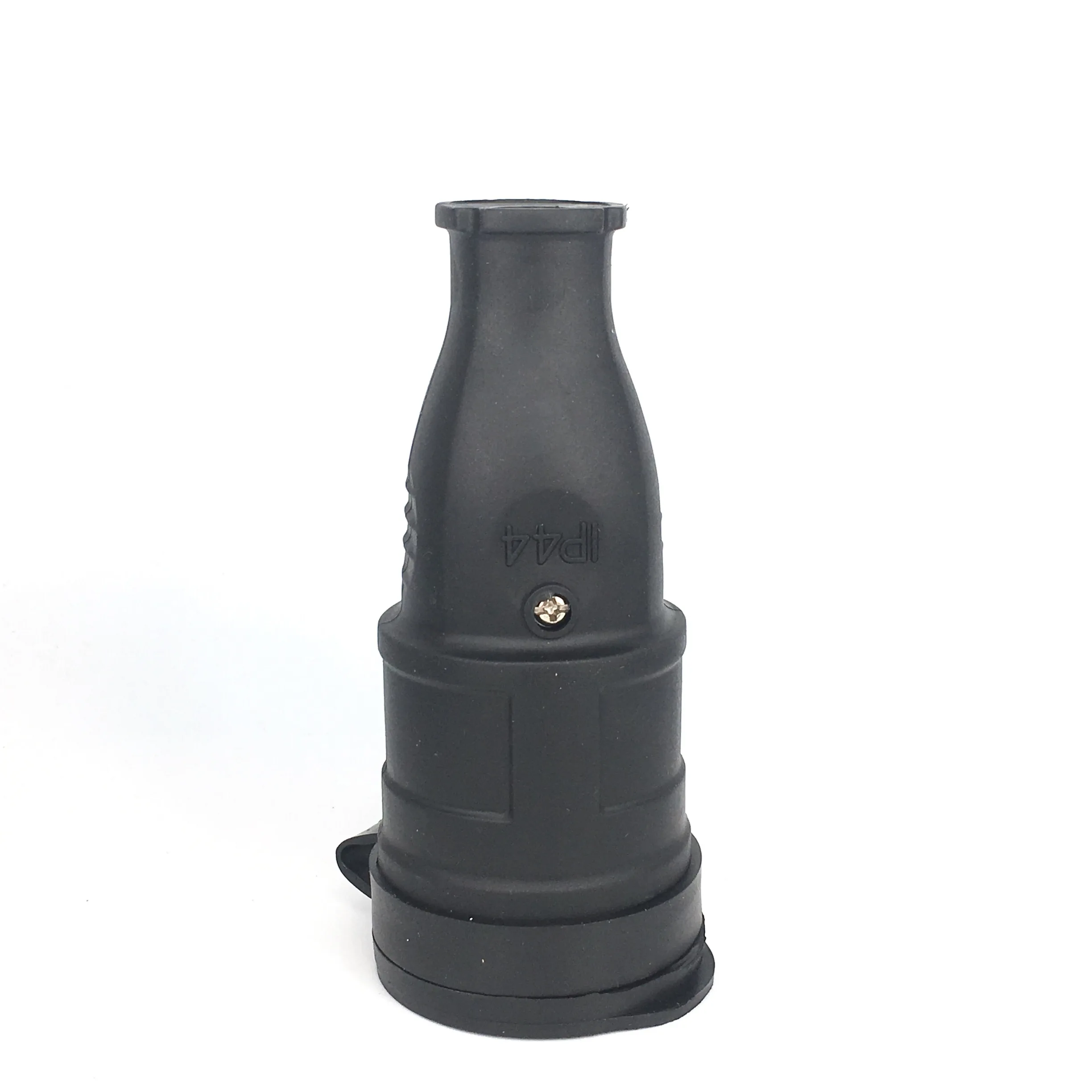 Bolantedz EU Rubber Waterproof Socket Plug Electrial Grounded European Connector With Cover IP44 For DIY Power Cable Cord 16A image 5