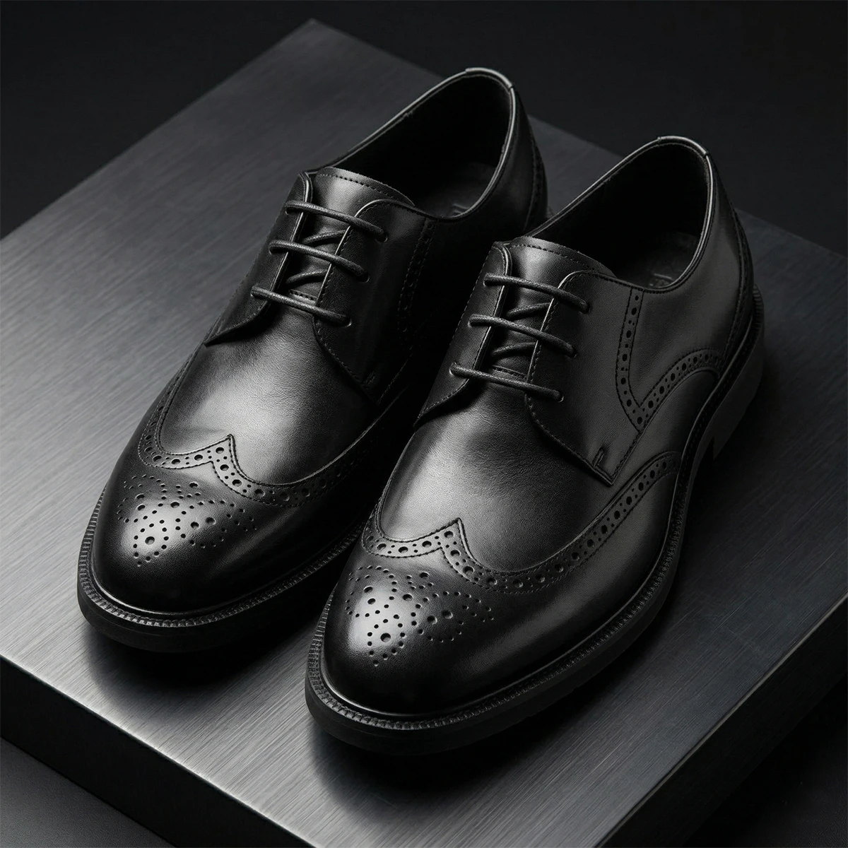 

Men's Handmade Office Dress Shoes Trendy 2026 High Quality Full Grain Leather Resistance Derby Shoes for Business Daily Wear