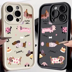 Case Redmi 13C 12C 12 4G Redmi Note 13 12S 12 11 Pro Plus + 5G 11S 10 Pro 10s 4G Shockproof Cover Cute Dachshund Bulldog