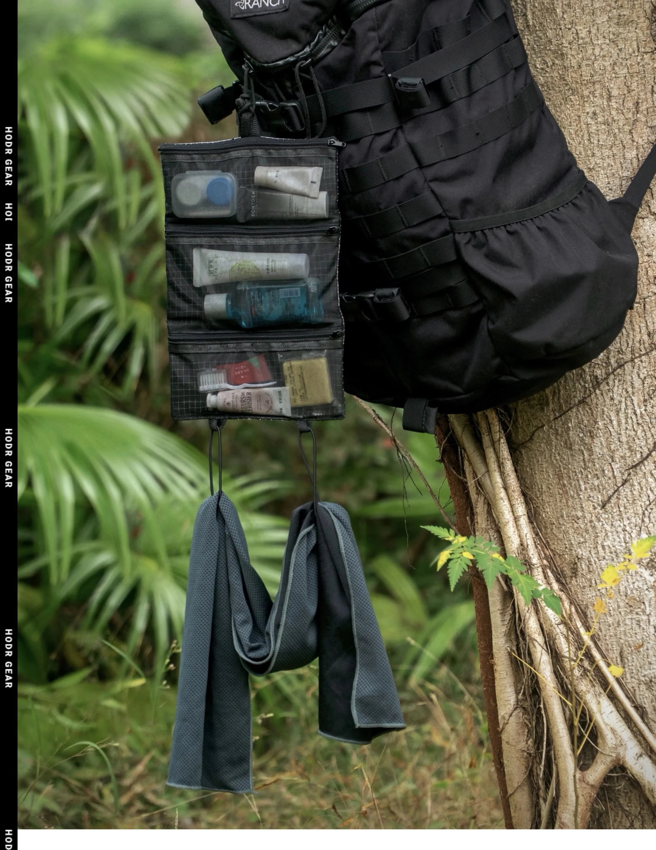 HODRGEAR Ultraleichter Toilettenartikel-Organizer UHMWPE Gridstop | 35 g aufrollbarer Netzbeutel | YKK-Reißverschlüsse | Wander- und EDC-Aufbewahrung UL GEAR – Detail 10