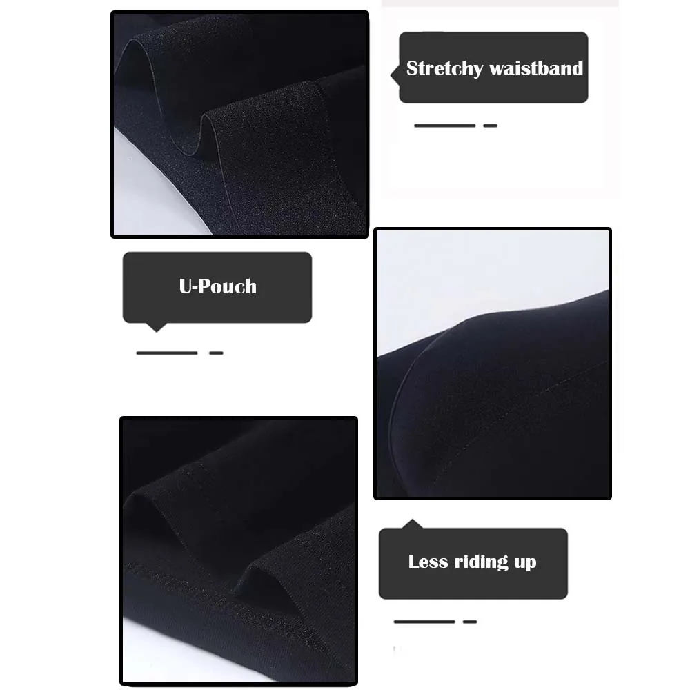2/4Pcs Men\'s panties Soft Touch Men\'s clothing Solid Color Men underpants Smooth Touch Breathable Boxers man