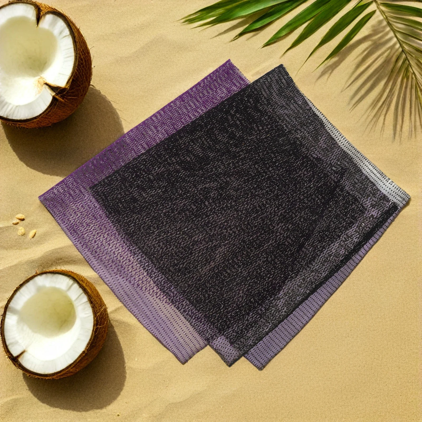 

2Pcs African Exfoliating Net Sponge Long Body Scrubber Shower Back Scrubber Skin Smoother Daily Use African Bath Sponge