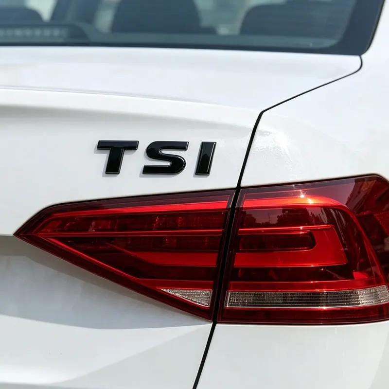 3D TSI Emblem Badge Car Sticker for VW Jetta Sagitar Bora Lavida Magotan for Volkswagen Refit Rear Trunk ABS Car Styling Decal