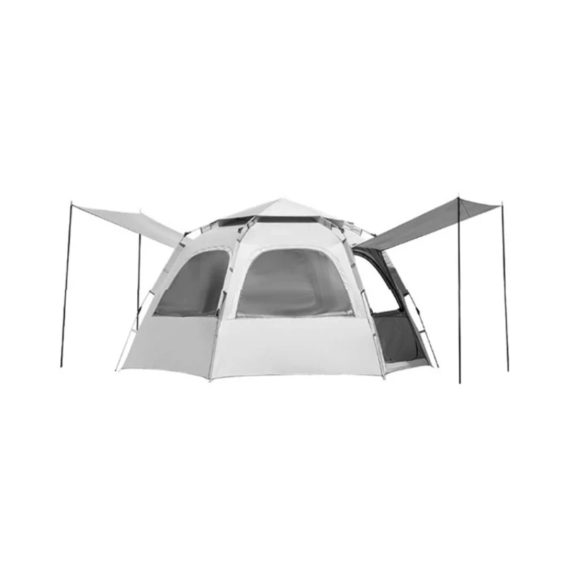 

Уличные палатки для кемпинга, водонепроницаемые портативные ветрозащитные палатки для кемпинга, семейная палатка на четыре человека с мансардным светом, большой размер