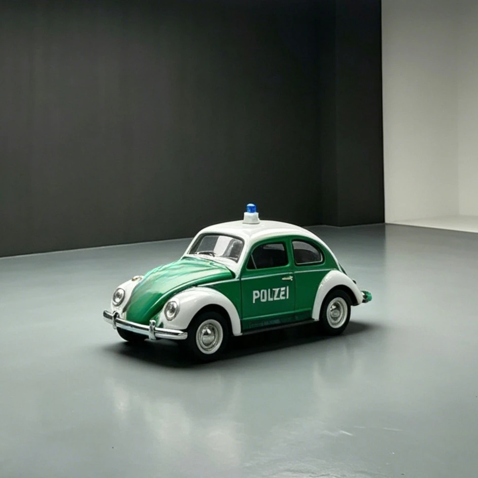 Greenlight 43050-A 1/64 Hot Pursuit Series 47 Classic VW Beetle Koblenz Germany Police Diecast Model Car Collection Toy Vehicle