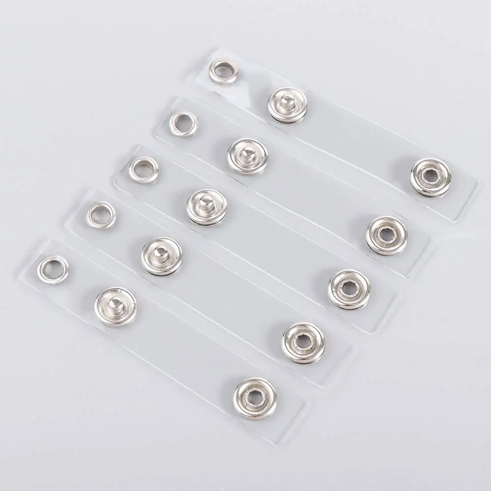 10 Pieces Retractable Transparent Badge Holder Clear Card Holder Buckle ID Card Holder Name Card Keychains Card Holder Lanyard