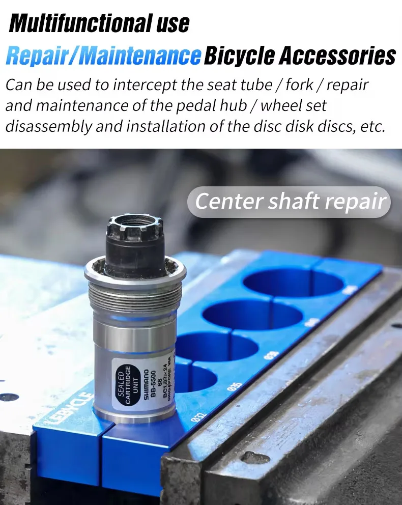 LEBYCLE Tischspannvorrichtung Werkbankklemme Multifunktions-Schnellspanner für 5-45mm Fahrradteile Gabeln Naben Pedale Reparatur