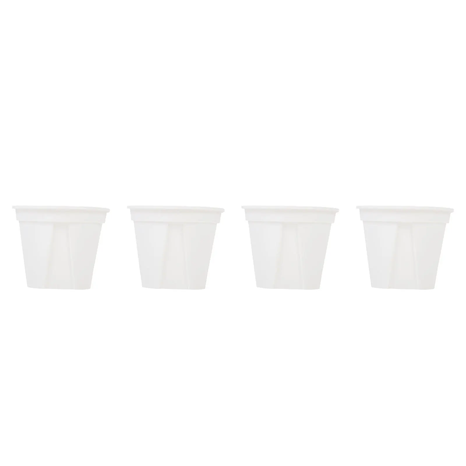 

5 Pcs Plant Pots Indoor Plastic Flower Planter Gardening Plants Rose Root Control Flowerpots Outdoor Nursery White