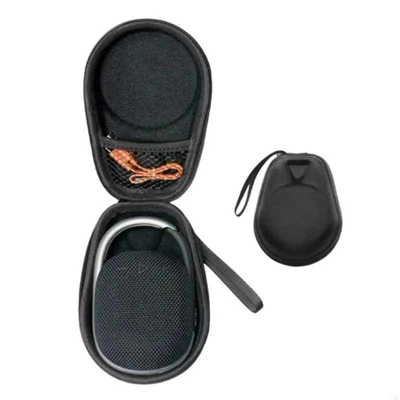 Y4QF Portables Bolsa viaje nylon Finamiento para clip 5 altavoz inalámbrico