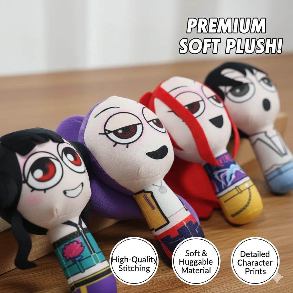 

Kpop Rhythm Games Plush Toy Demoned Hunters Doll Gift For Anime Fans Teens Boys Girls Soft Stuffed Character Room Decor