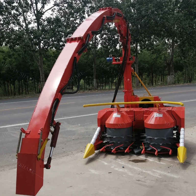 Double Row Silage Forage Combine Mini Wheat Corn Harvester Hine