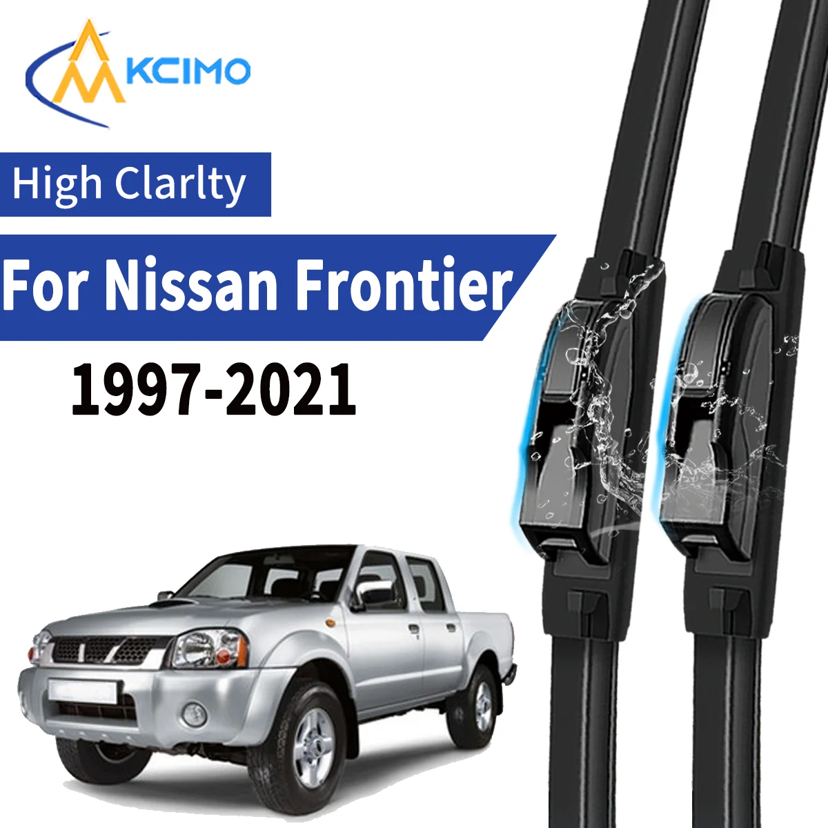 

2pcs Car Front Wiper Blades For Nissan Frontier 97-21 Windscreen Windshield Wipers Silent Rubber Auto Accessories Replacement