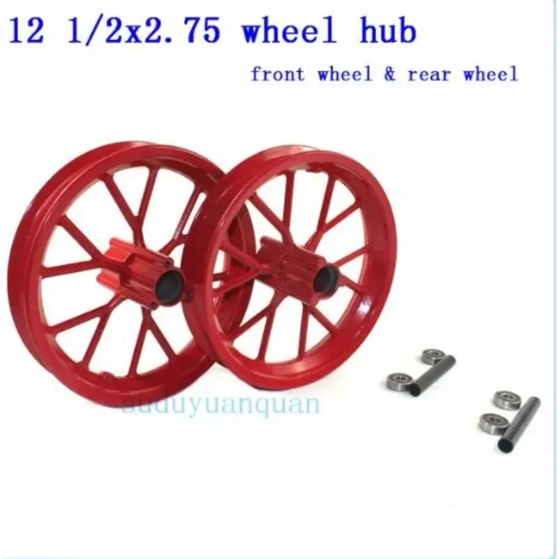 12 1/2x2.75  Front Rear rim  wheel hub use tire for Dirt Bike MX350 MX400 43CC 47CC 49CC Mini Moto E-Scooter Parts