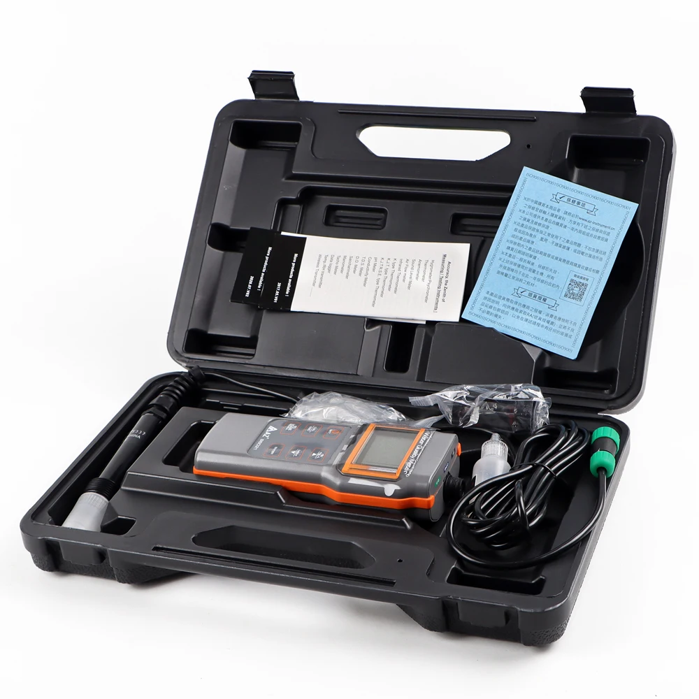 Multi Função Dissolvido Detector de Oxigênio Medidor de ph Aquarium Oxigênio Content Tester Alta Precisão Água Qualidade Tester Az86021