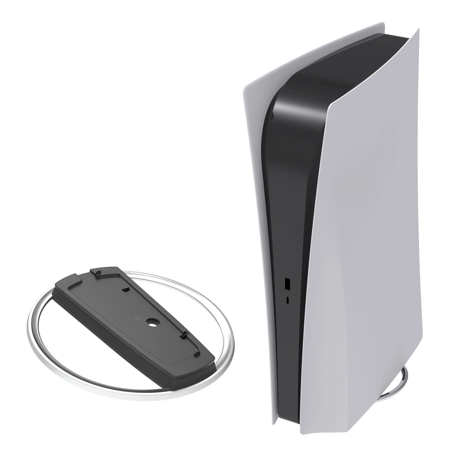 Console Vertical Stand Vertical Stand for Slim for Disc and Digital Game Console ABS Metal Non Slip Base Mount with Fixing Screw - view 2