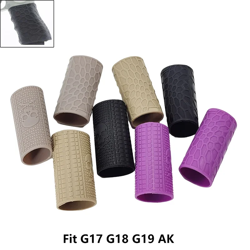 Tactical Universal Equipement Shooting For Glock 17,18, 19 Anti Slip Cover Handgun Rubber Grip Cover Pistol Accessories