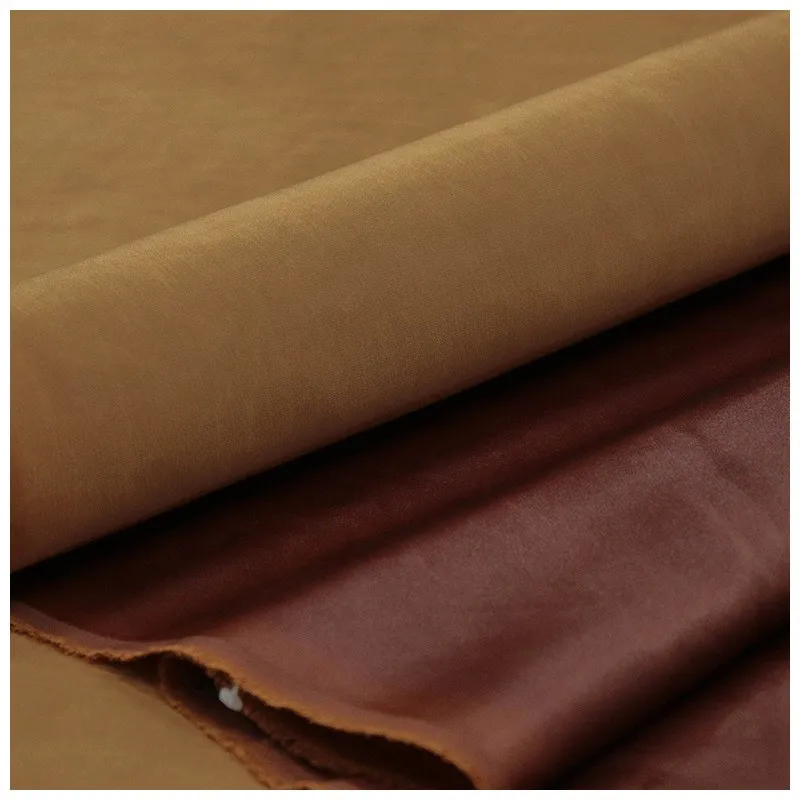 True silk plain satin red gauze fabric pure in tuber and indigo color clothing designer