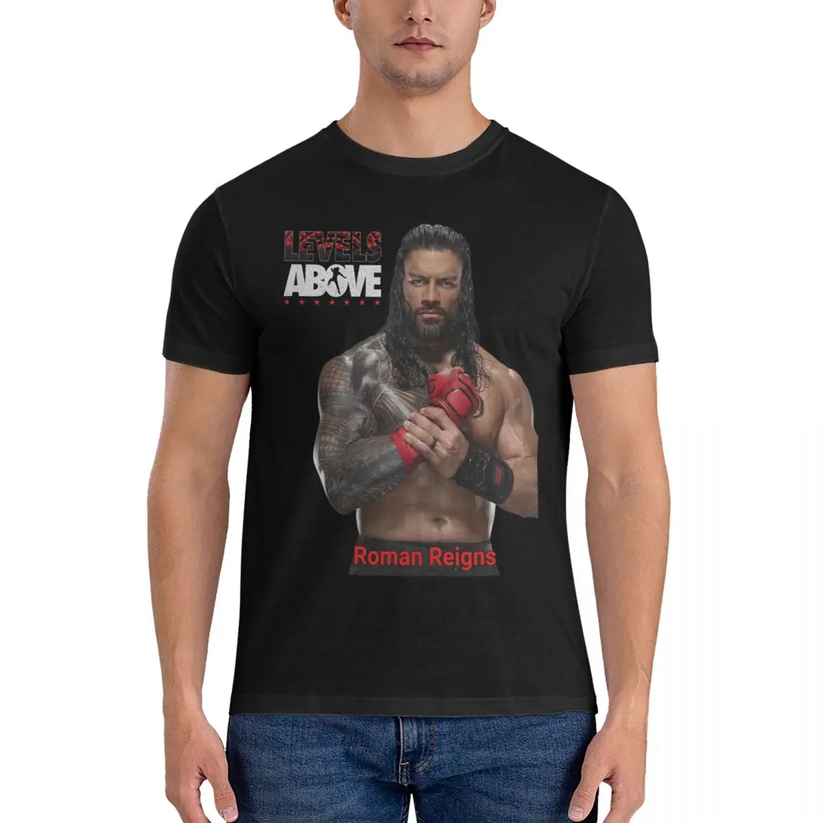 Roman Reigns Abdul Jalil T-Shirts for Men Women Fashion Pure Cotton Tees Crew Neck Short Sleeve T Shirts Plus Size Tops