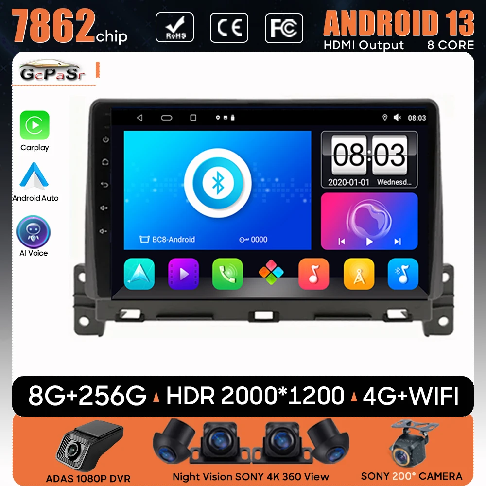 

Car Radio Carplay Android 13 For Great Wall Wingle 7 2018 2019 2020 Navigation GPS Screen Android Auto Stereo 4G No 2din 5G DVD