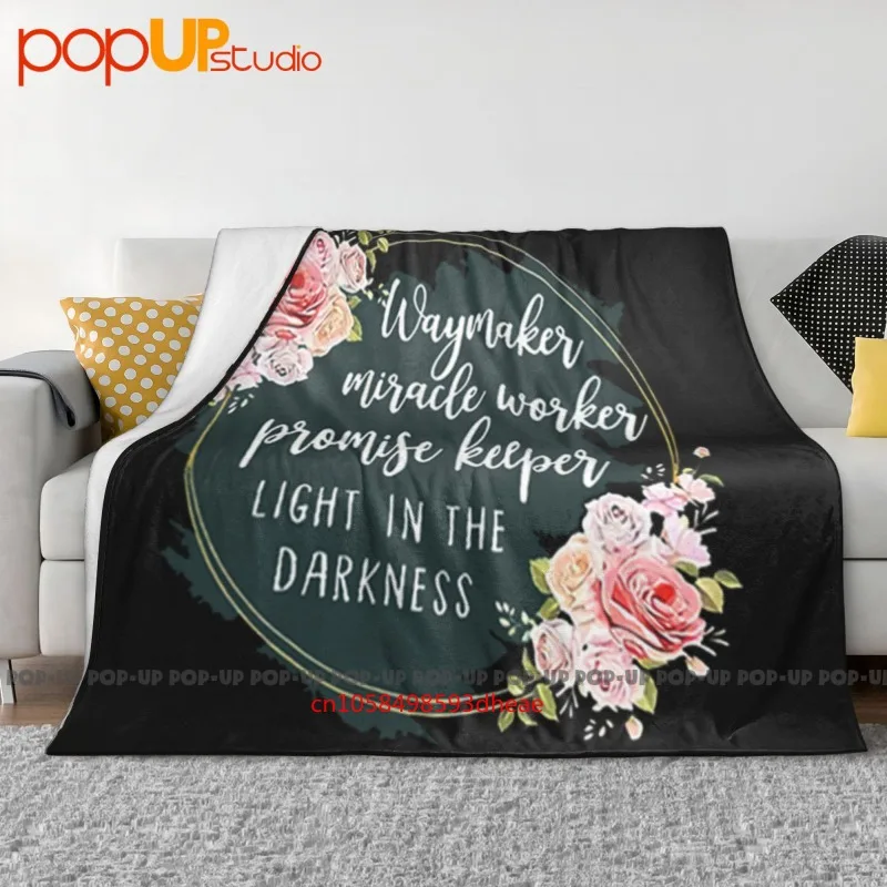 Waymaker Miracle Worker Promise Keeper couverture Ultra-douce couette hiver housse de canapé housses de lit