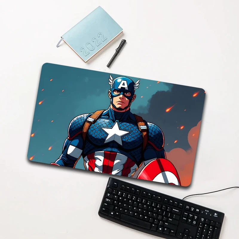 

Marvel Captain America Battle Mouse Pad Large Non-slip Waterproof Desk Mat for Laptop Office
