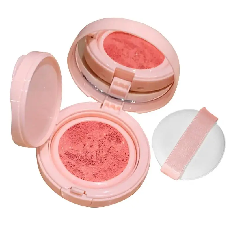 Zacht Gezicht Blusher Kussen Blush Sterk Gepigmenteerde Blush Make-Up Met Spiegel Gemakkelijk Te Mengen Gezichtskussen Blusher Make-Up Vloeistof