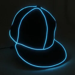 Luminous LED Hat For Men Women Glowing Light Up Hiphop Dance Hat Performence Props Neon Baseball Cap DJ Bar Costume