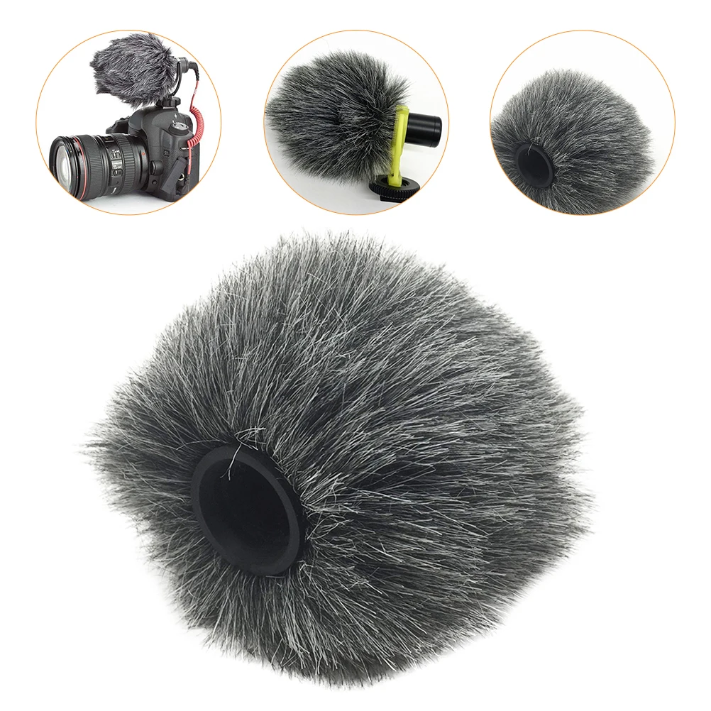 

Lavalier Windproof Hair Cover X Artificial and Sound-absorbing Cotton Windscreen Digital Camera Microphone