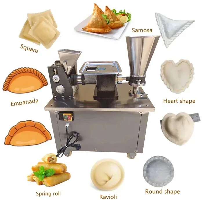 Grain product making machines/Automatic samosa dumpling empanada spring roll pierogi pelmeni making machine